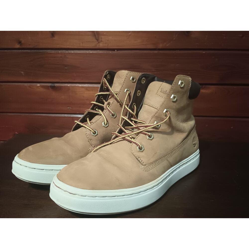 Timberland Dausette Women Sneaker Boots Size 9 Wheat Nubuck High Top A11NF